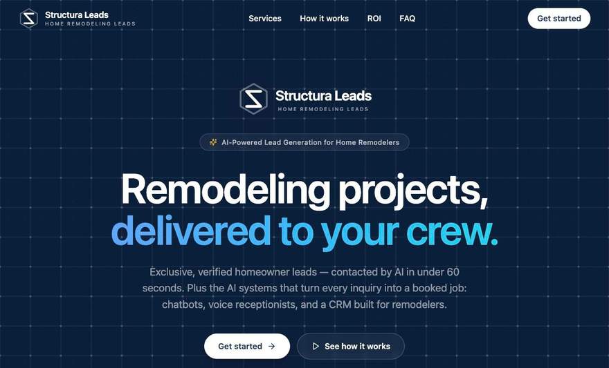 Structura Leads website